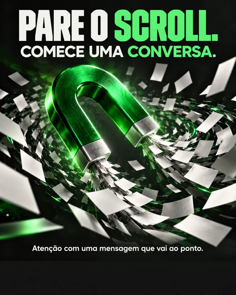 Pare o scroll. Comece uma conversa.