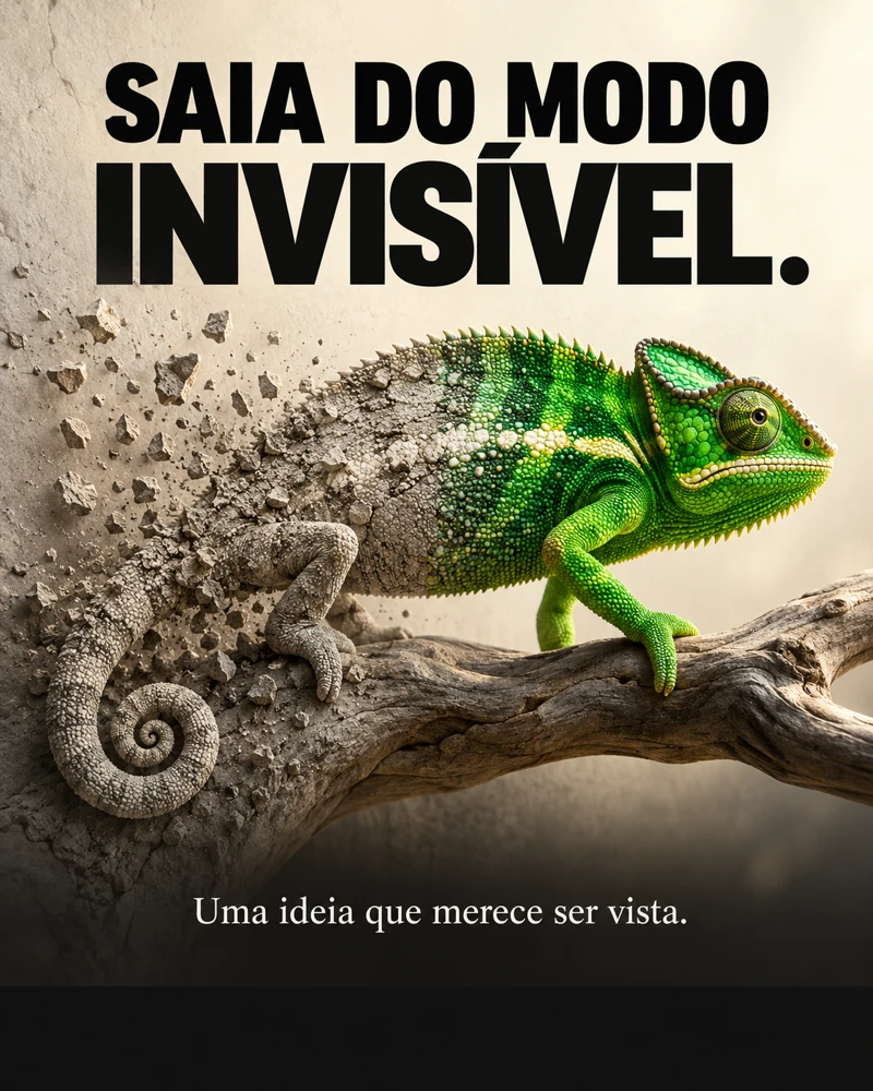 Saia do modo invisível.