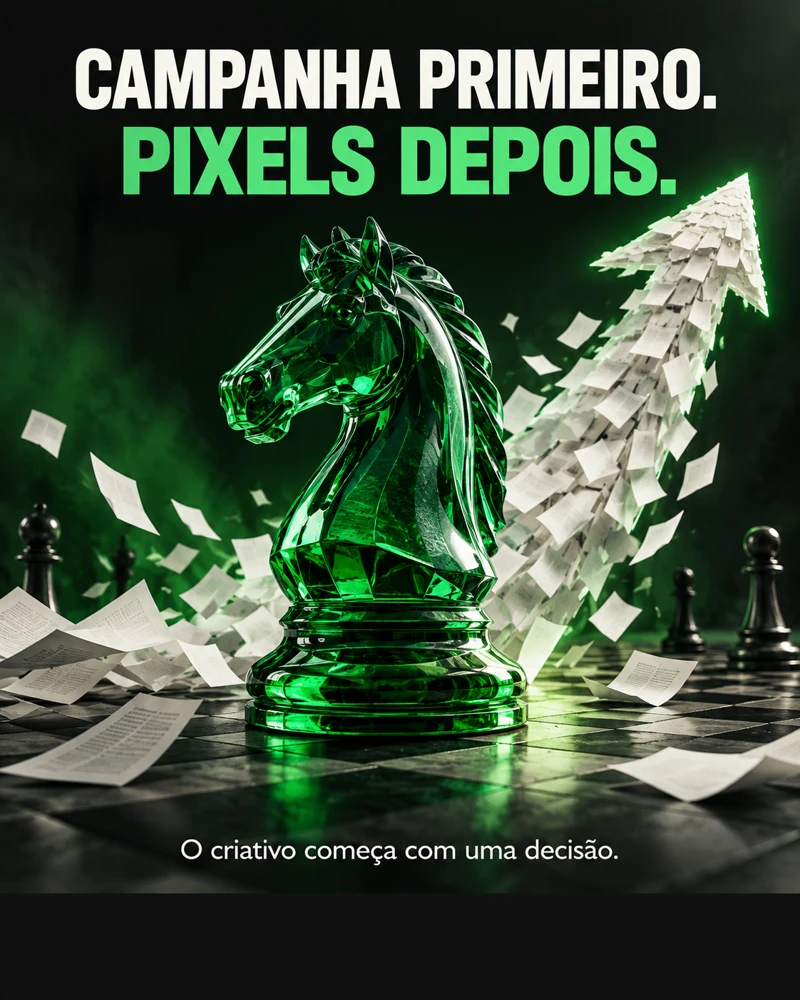 Campanha primeiro. Pixels depois.